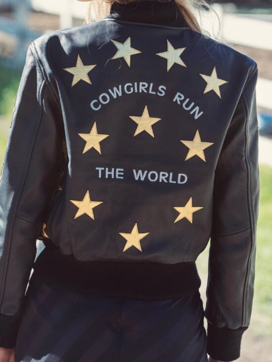 Western & Co Jackets & Blazers - Cowgirls Rule the World Bomber Jacket - WESTERN and CO- Small- NEW WITH TAGS